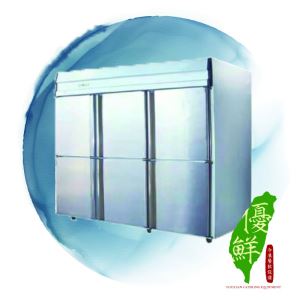 六門不鏽鋼營業用風冷全冷藏冰箱