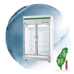 兩門展示玻璃冷藏冰箱